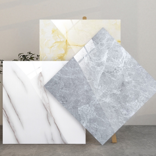 Polished floor tile - self-adh